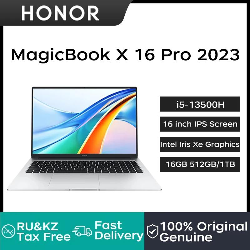 2023 Honor MagicBook X 16 Pro Ʈ,  ̸ Xe ׷ ݺ ǻ PC, 16 ġ IPS ũ i5-13500H, 16GB, 512GB Ʈ